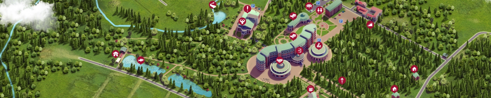 Перейти на интерактивную карту территории парк-отеля